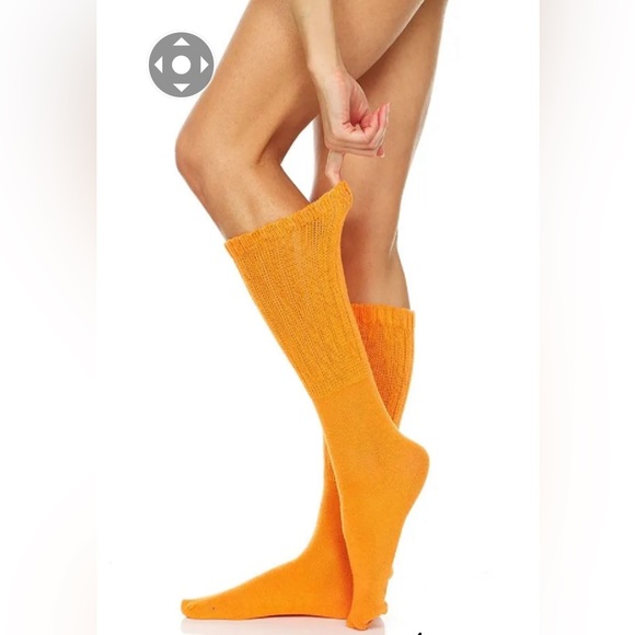 2 YACHT & SMITH WOMEN'S pink and orange SLOUCH SOCKS SIZE 9-11 - Picture 4 of 5